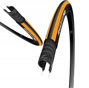 Opona do roweru 700x25c C-1406 27TPI orange/black