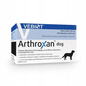 VEBIOT na stawy psa dysplazja ARTHROXAN DOG 60tab.