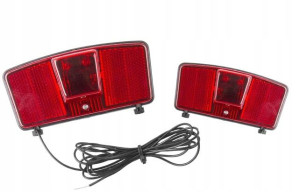 Lampa tylna rowerowa oświetlenie na bagażnik tył