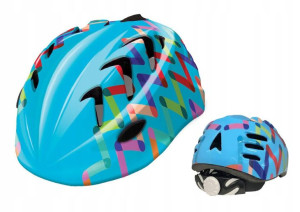 Dziecięcy kask rowerowy B-SKIN KIDY PRO ZIGZAG XS