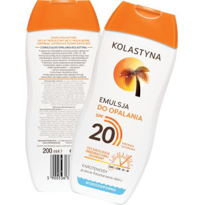 KOLASTYNA EMULSJA DO OPALANIA SPF 20 wodoodporna