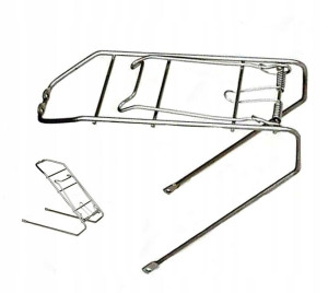 Bagażnik rowerowy pod koła 24" stal niklowana