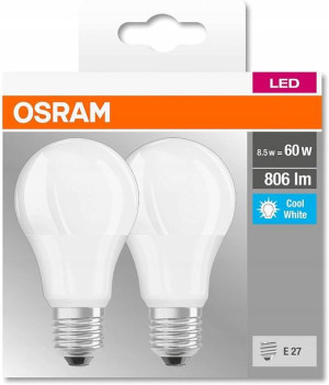Żarówki Led A60 Base 8,5w E27 806lm 2szt. Osram