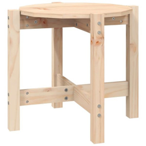Stolik kawowy, Ø 52,5x45 cm, lite drewno sosnowe
