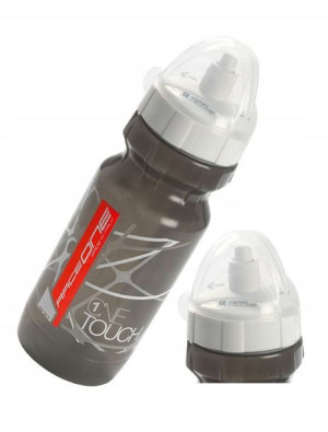 Bidon rowerowy ONETOUCH RACEONE 600 ml szaro-biały