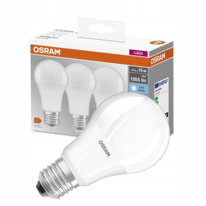 Żarówka Led A60 Base 10w E27 1055lm 3-szt Osram