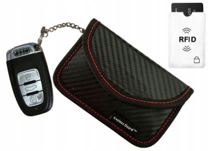 Etui Pokrowiec Blokada Fal Kluczyk Keyless Carbon
