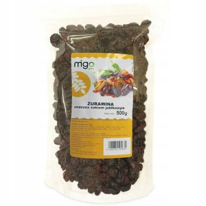 Żurawina Słodzona Sokiem Jabłkowym 500g MIGOgroup