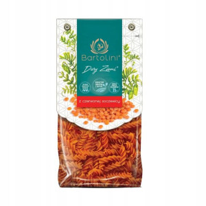Makaron z Czerwonej Soczewicy Świderki 250g Bartol