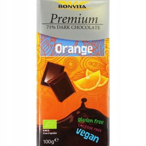 Czekolada Gorzka 71% Kawałki Pomarańczy BG 100g