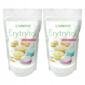 2 x Erytrytol Słodzik Stołowy 500g Francja Santini
