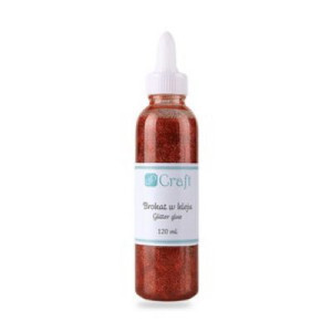 Brokat w kleju 120ml Red DPBK-003 Dalprint