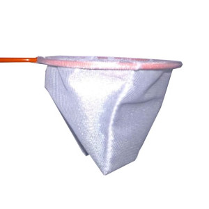 SIATKA gęsta mała okrągła śr 8cm dł 30cm - podbierak na ryby