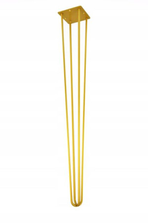 Noga metalowa, złota, stół 72 cm hairpin 4 pręty