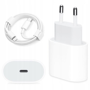 Szybka Ładowarka Usb-c 20w + Kabel 1m Do Iphone