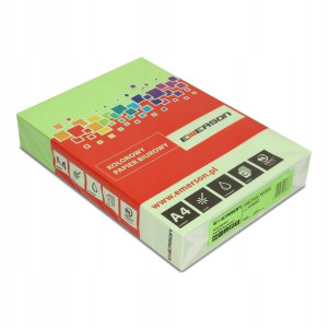 Papier Kolorowy Emerson 1 Ryza Zielony A4 160 G/M2