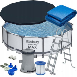 Bestway 56438 Basen Stelażowy 457x122 Pokrywa Mata