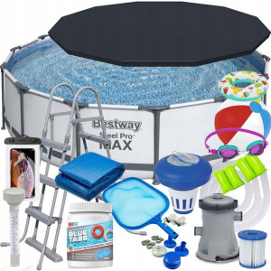 Bestway 56950 Basen Stelażowy 427x107 Zestaw 18w1