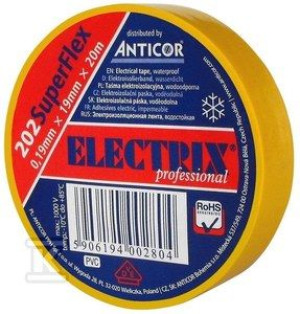 Taśma ELEKTRO żółta 202 SUPERFLEX