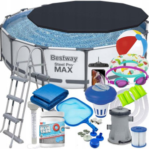 Bestway 56488 Basen Stelażowy 457x107 Zestaw 18w1