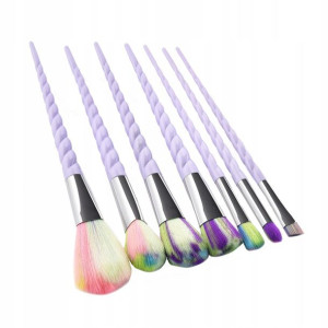 Zestaw Pędzli Do Makijażu Pędzle Unicorn 7 Sztuk