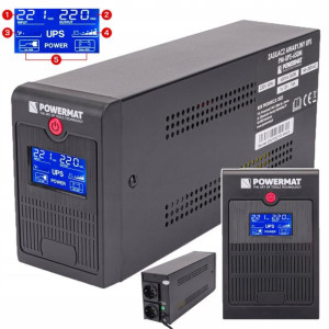 Zasilacz Awaryjny Ups Lcd 650va 360w Przetwornica