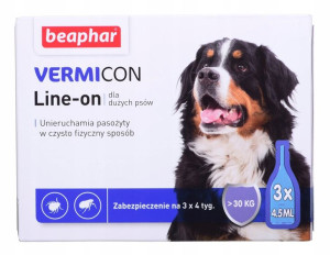 Krople na kleszcze dla psa Beaphar 3x4,5ml