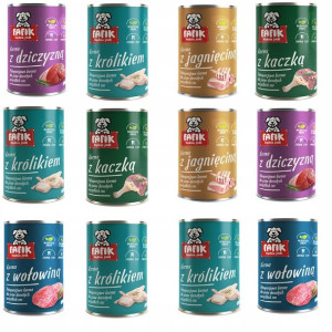 Fafik MIX SMAKÓW mokra karma dla psa 12x400g