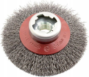 Szczotka garnkowa X-LOCK,drut stalowy falisty 100x0,3mm Osborn