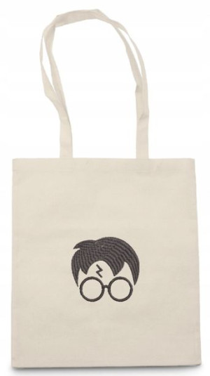 Torba ecru EKO Harry Potter Błyskawica Okulary