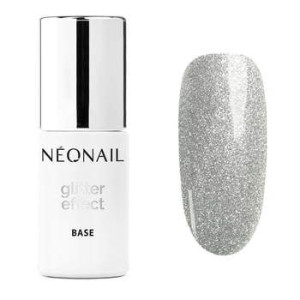 Neonail Baza Hybrydowa Glitter Effect Base Silver Shine 7,2 Ml