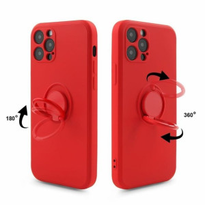 Etui Finger Ring Do Samsung S21+ Czerwony