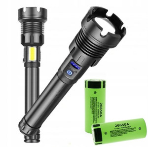 Mocna Latarka taktyczna zoom +2x Panasonic 5000mAh