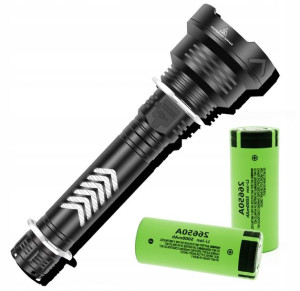 Latarka Xlight XHP90 USB +ogniwa Panasonic 5000mAh