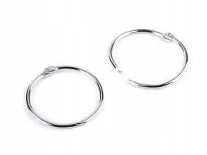 Kółko metalowe spinające nikiel 40 mm 1 szt.