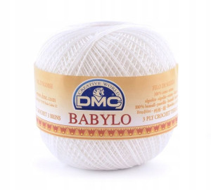 Kordonek DMC BABYLO 100g B5200 - śnieżna biel / 40