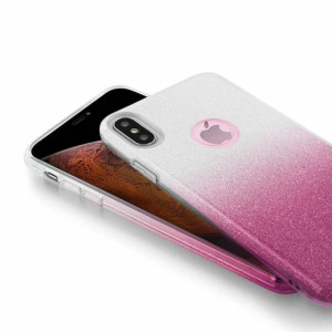 Etui Glitter Do Xiaomi Redmi 4x Srebrno Różowy