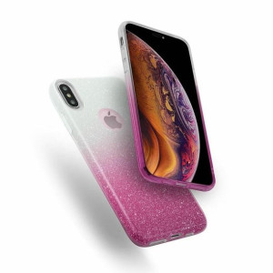 Etui Glitter Do Xiaomi Redmi 6 Pro Srebrno Różowy