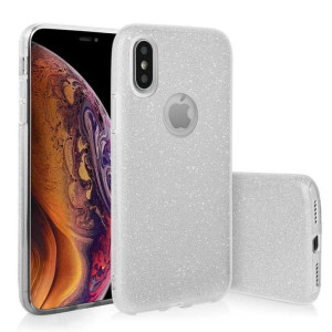 Etui Glitter Do Samsung M20 Srebrny