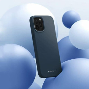 Etui Mercury Silicone Do Samsung S20+ Granatowy