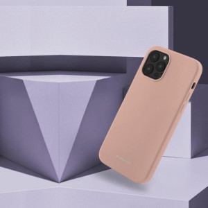 Etui Mercury Silicone Do Samsung S22+ Różowo Piaskowy