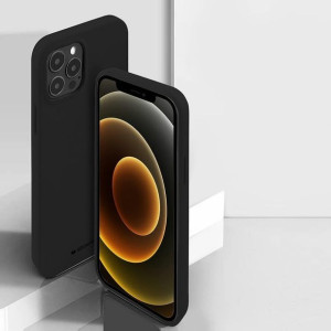 Etui Mercury Soft Feeling Do Apple Iphone 11 Pro Max Hole Czarny