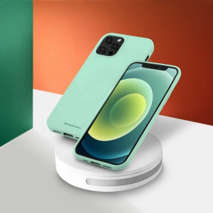 Etui Mercury Soft Feeling Do Samsung A03s Miętowy