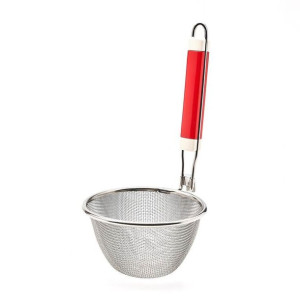 Cedzak Kuchenny Siatkowy Z Rączką Głęboki 14 Cm