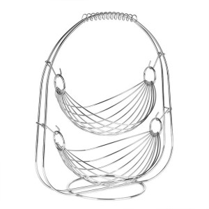 Koszyk Na Owoce Metalowy 2-poziomowy 35x19.5 Cm