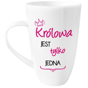 Kubek Porcelanowy "królowa Jest Tylko Jedna" 400 Ml