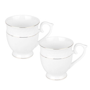 Zestaw 2 Porcelanowych Kubków Etituda 350 Ml