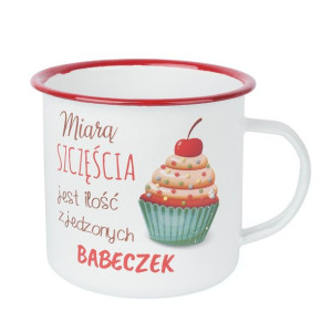 Kubek Emaliowany "miara Szczęścia" 750 Ml