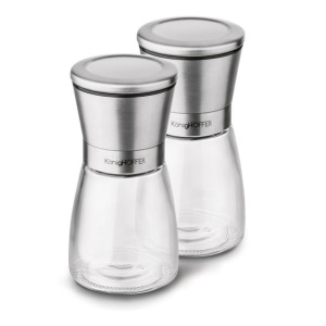 Zestaw Młynków Ręcznych Do Przypraw Szklany Thor 170 Ml