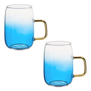 Zestaw 2 Szklanek Arube Niebieskie 300 Ml